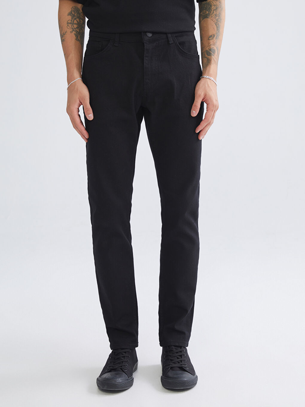 Siyah 750 Slim Fit Erkek Jean Pantolon-1