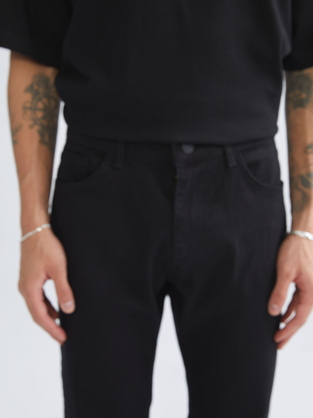 Siyah 750 Slim Fit Erkek Jean Pantolon-2