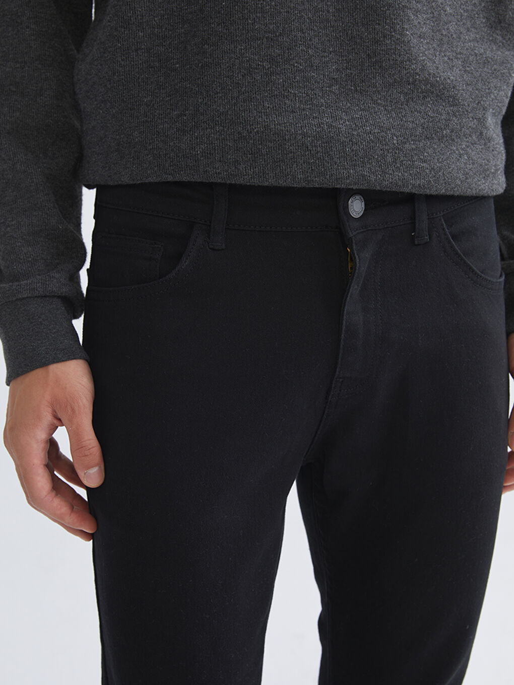 Siyah 760 Skinny Fit Erkek Jean Pantolon-2