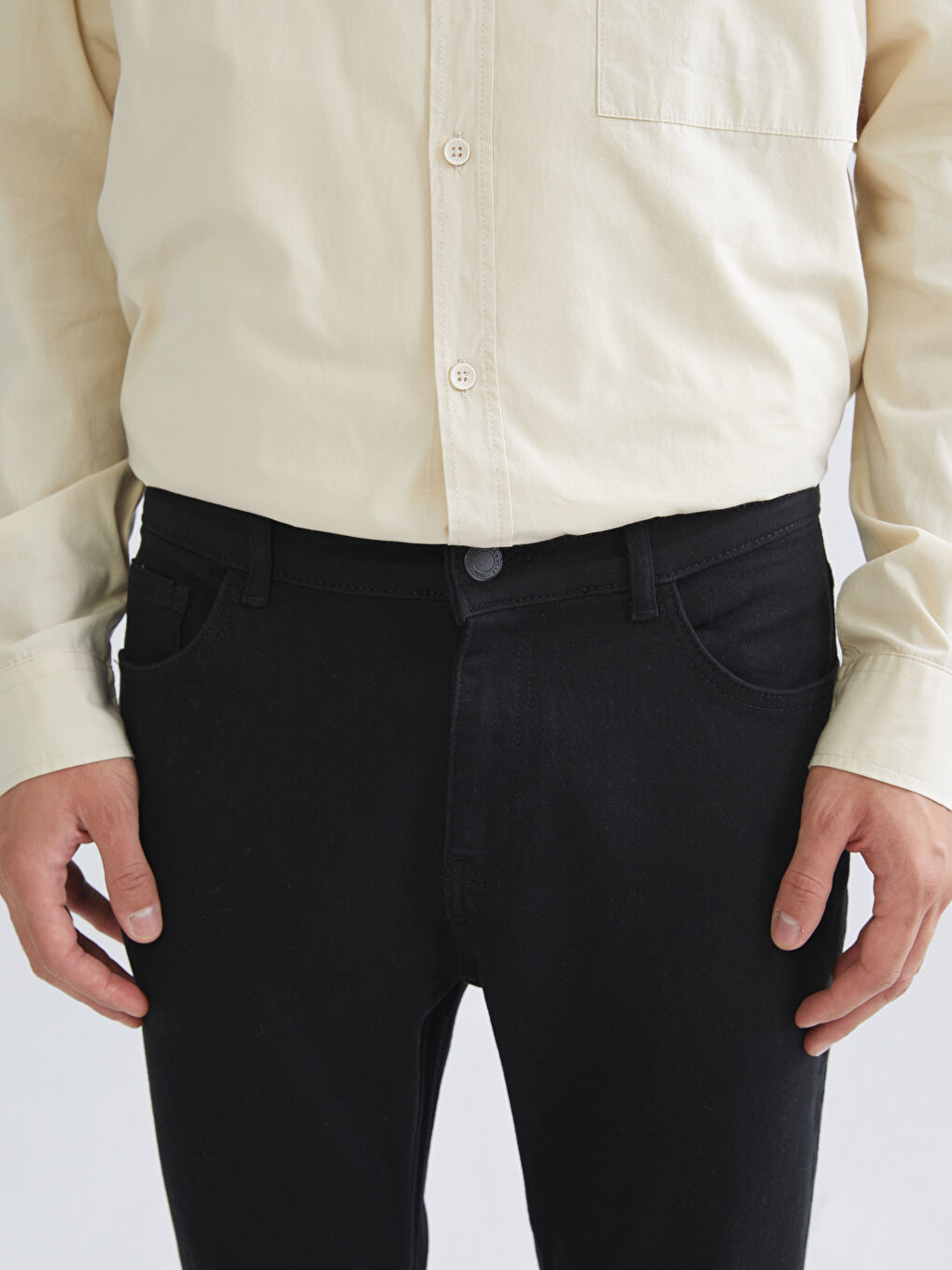 Siyah 760 Skinny Fit Erkek Jean Pantolon-2