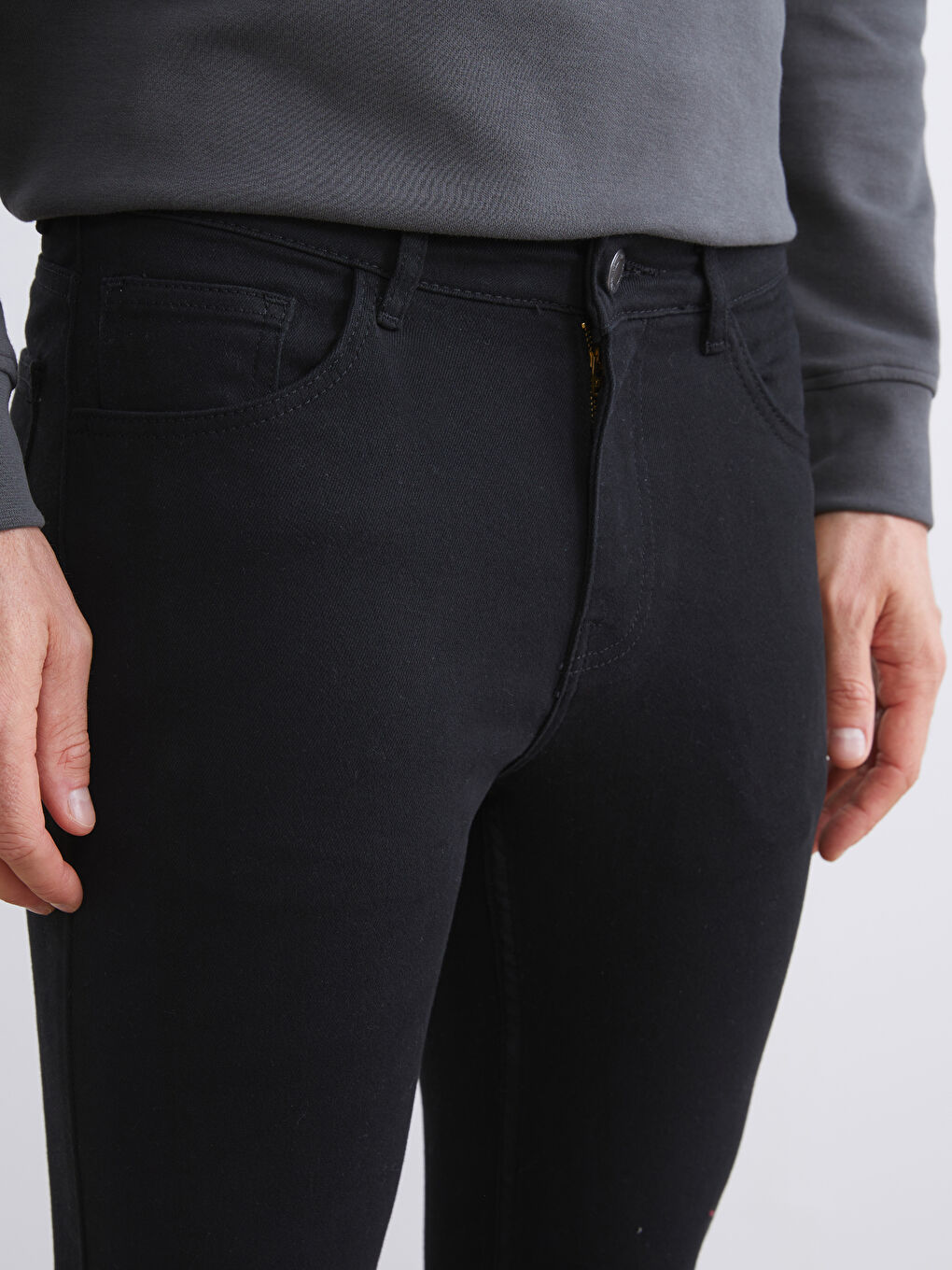 Siyah 760 Skinny Fit Erkek Jean Pantolon-5