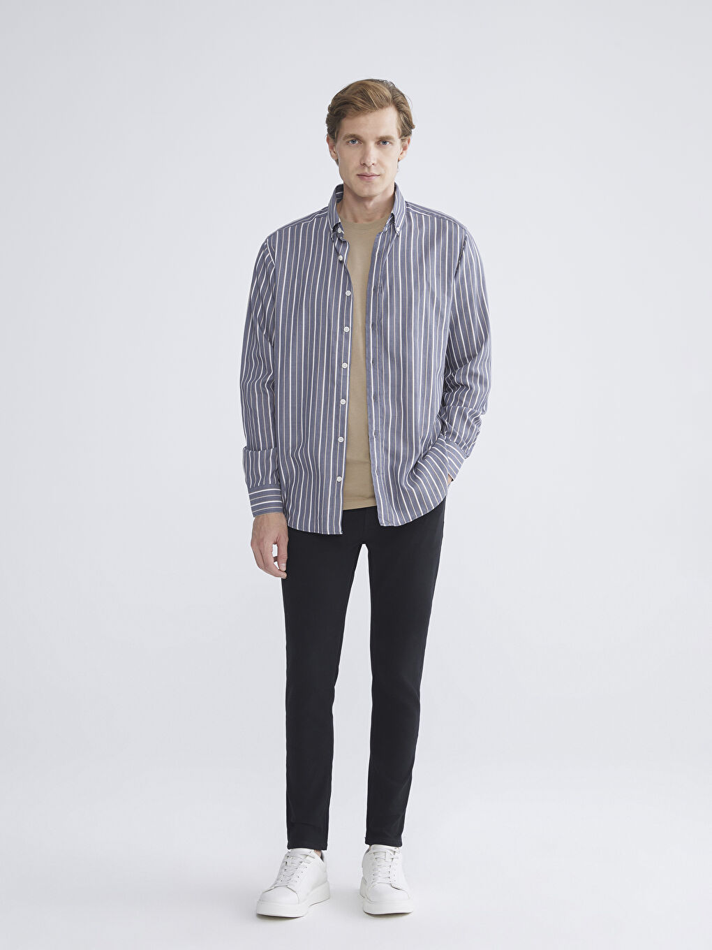 Siyah 760 Skinny Fit Erkek Jean Pantolon-1