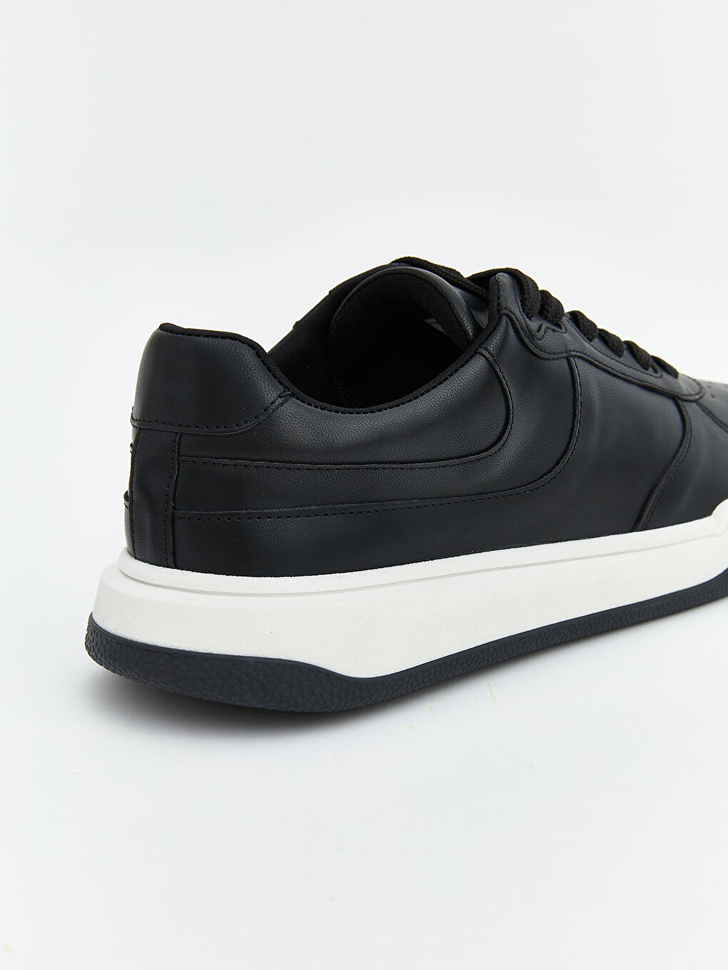 Siyah Bağcıklı Kadın Spor Ayakkabı-4