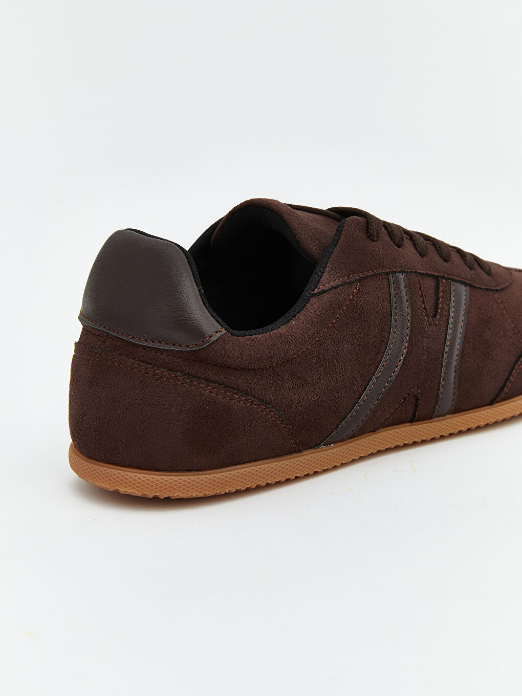 Kahverengi Süet Görünümlü Kadın Spor Ayakkabı-4