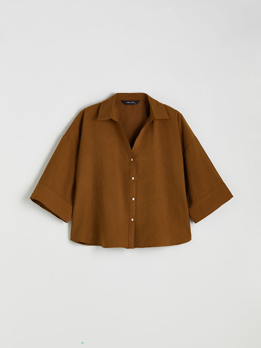 Yeşil Oversize Kadın Gömlek-4