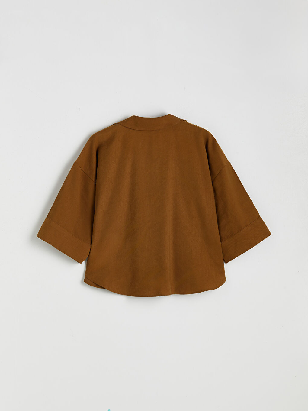 Yeşil Oversize Kadın Gömlek-5