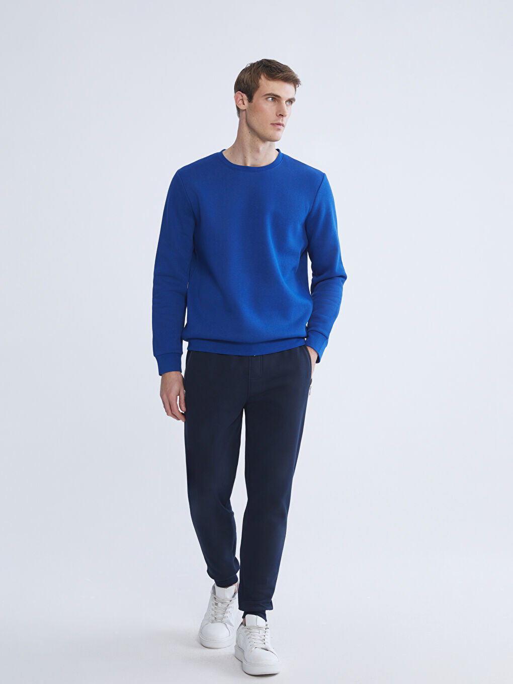 Lacivert Standart Kalıp Erkek Jogger Eşofman Altı