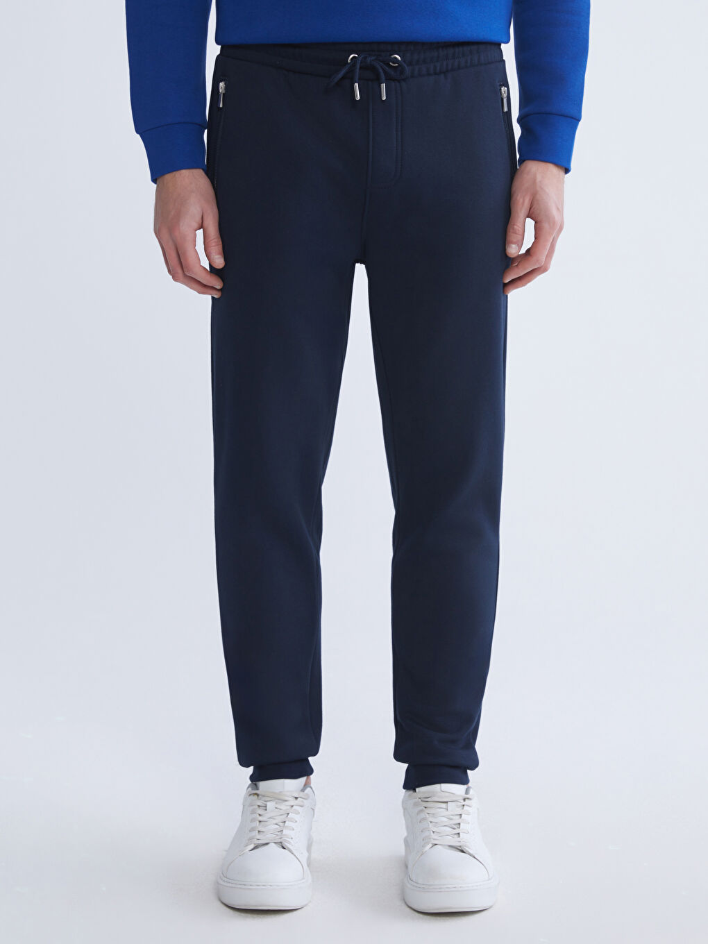 Lacivert Standart Kalıp Erkek Jogger Eşofman Altı-1