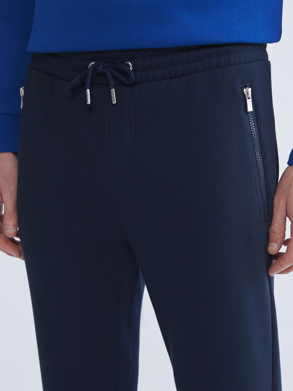 Lacivert Standart Kalıp Erkek Jogger Eşofman Altı-2