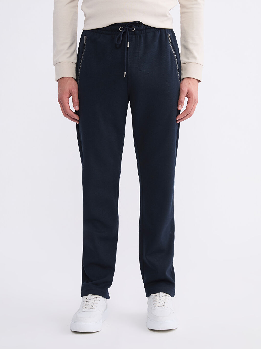 Lacivert Standart Kalıp Erkek Eşofman Altı-1