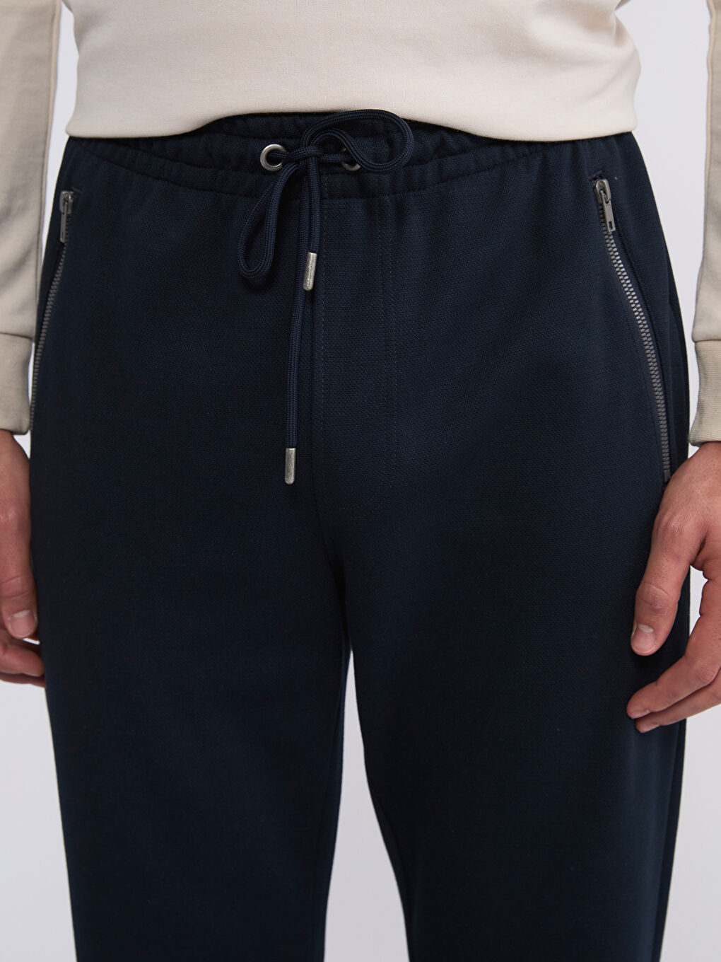 Lacivert Standart Kalıp Erkek Eşofman Altı-2