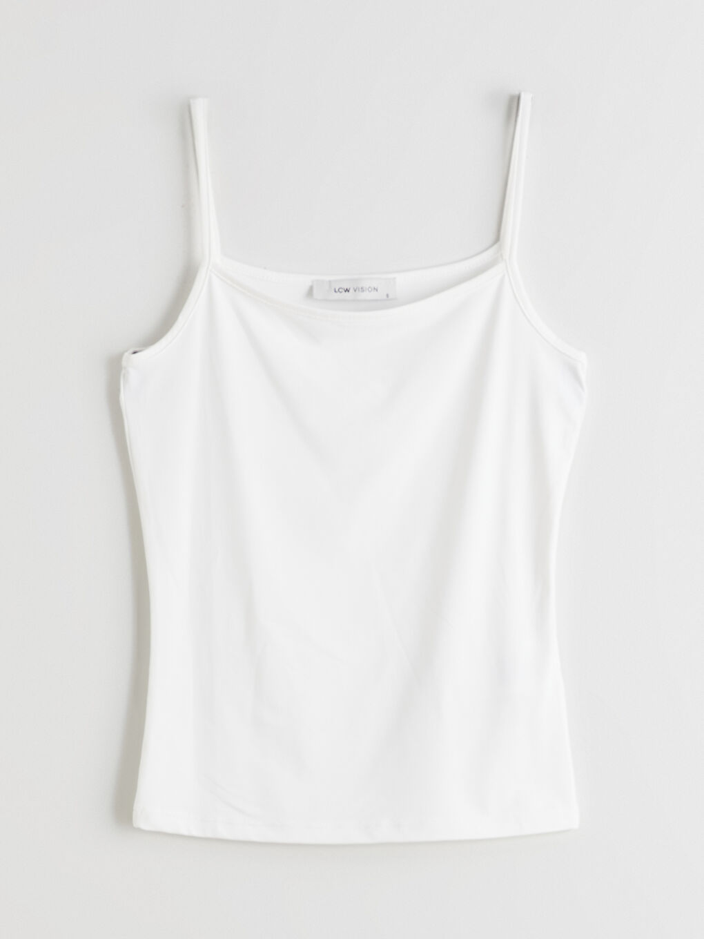 Beyaz Kare Yaka Kadın Atlet-4