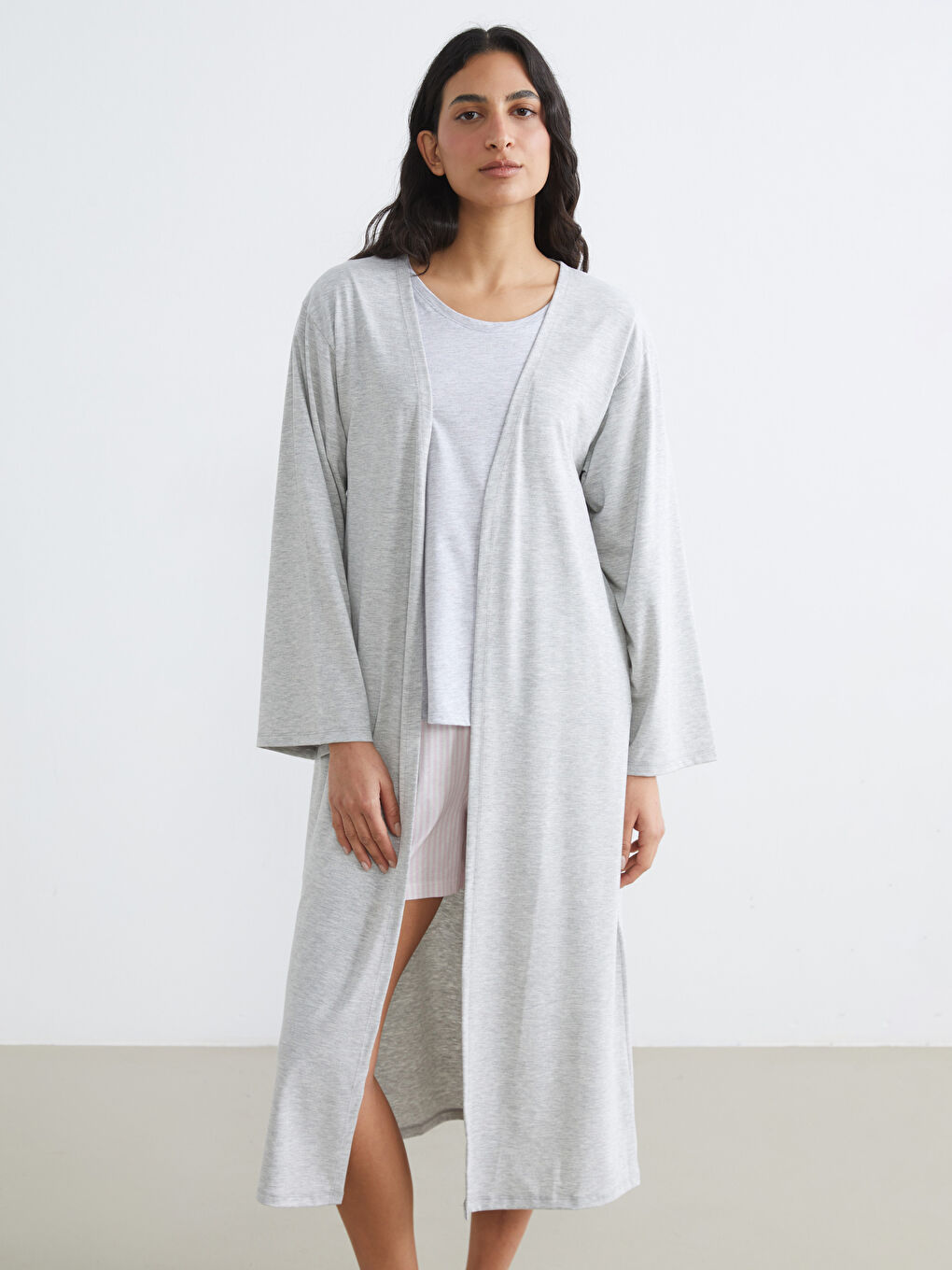 Shawl Collar Pajama Top-1