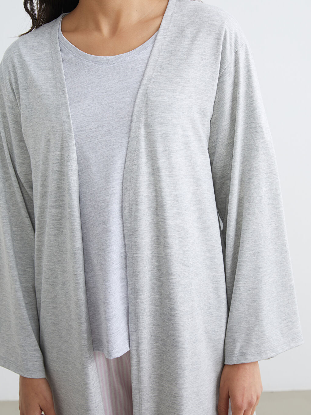 Shawl Collar Pajama Top-2