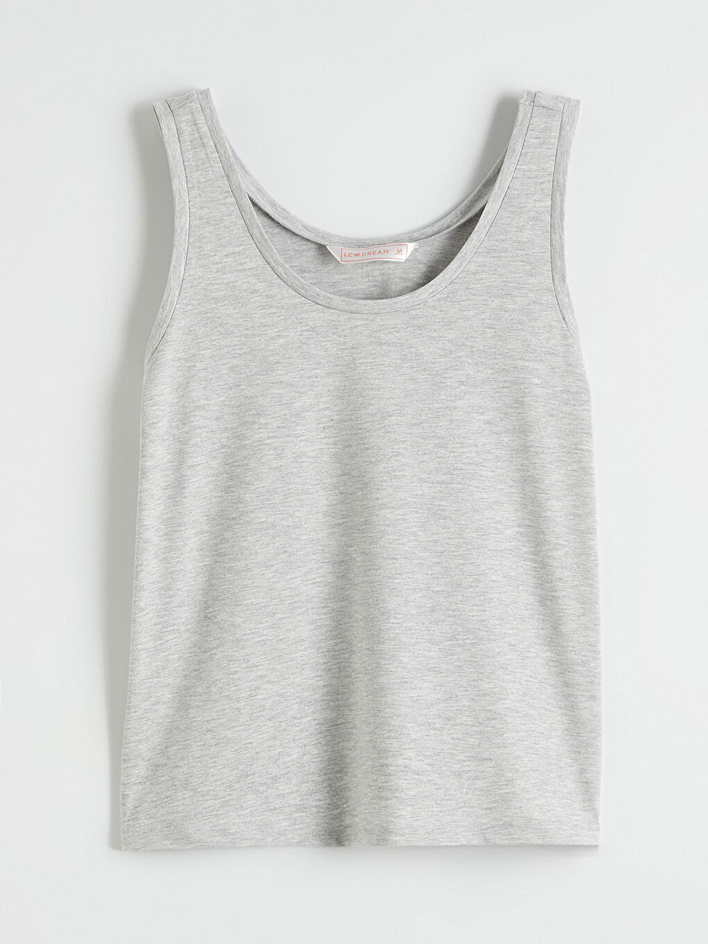 Gri U Yaka Kadın Pijama Üstü