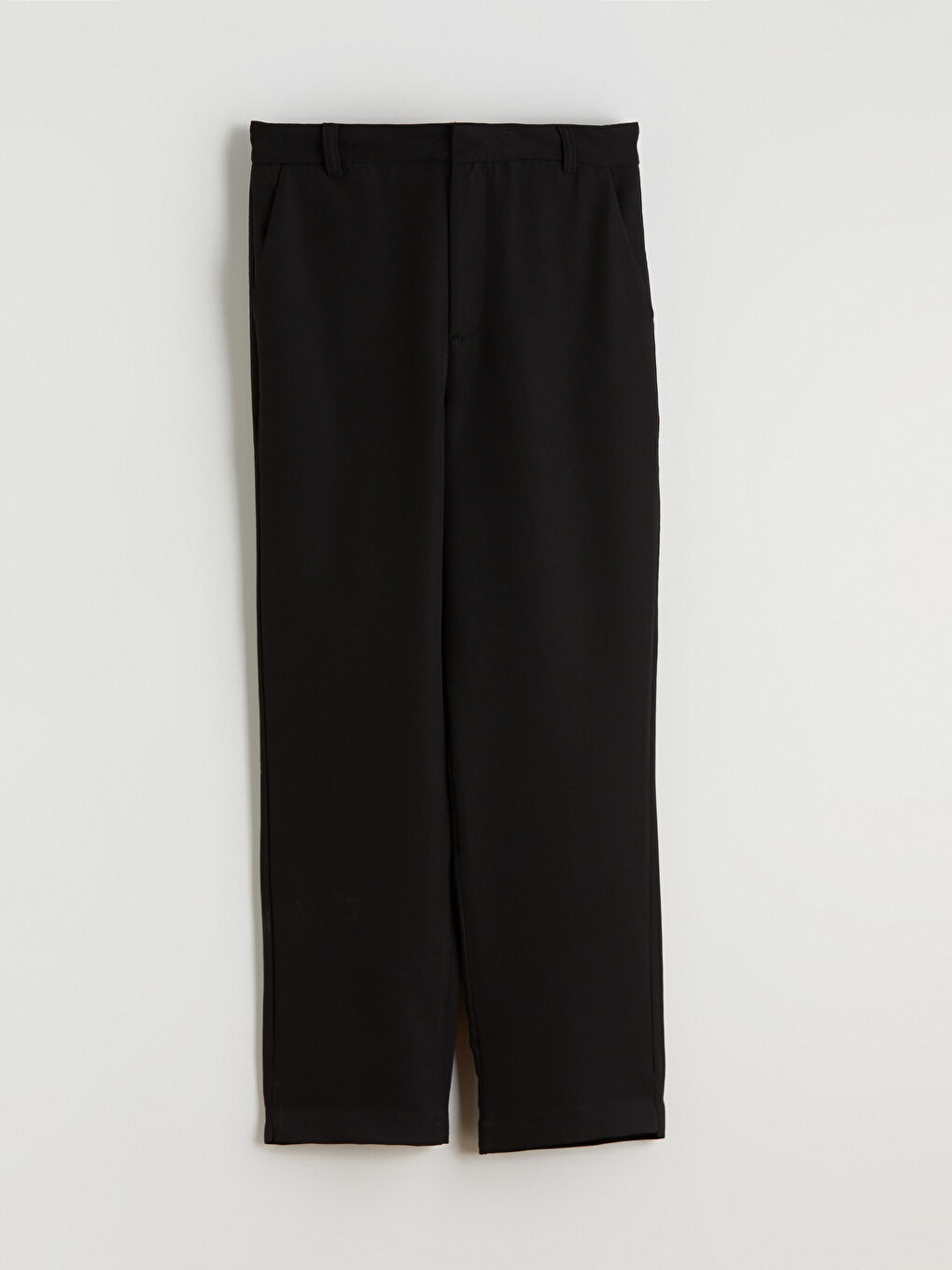 Siyah Standart Fit Kadın Pantolon-4