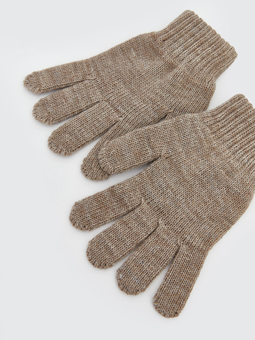 Kahverengi Desenli Erkek Çocuk Atkı Bere Eldiven Takım-3