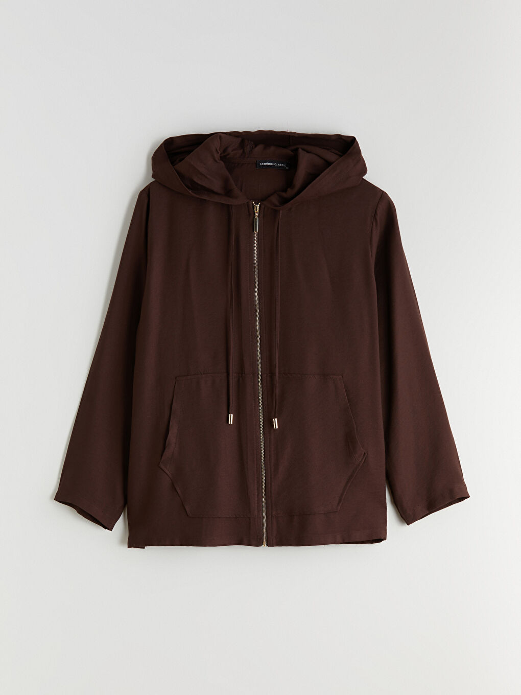 Kahverengi Kapüşonlu Kadın Hırka-6