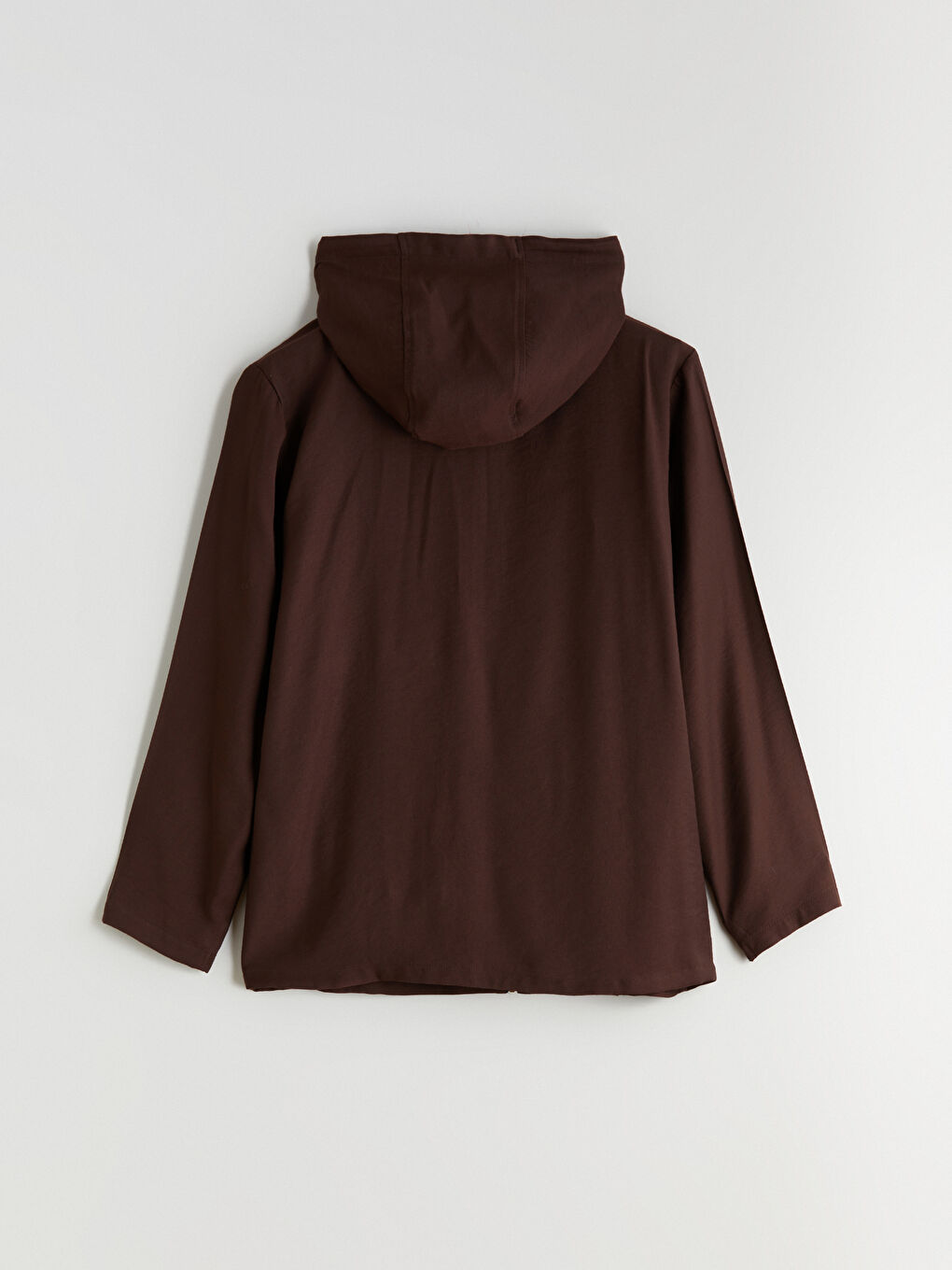 Kahverengi Kapüşonlu Kadın Hırka-7