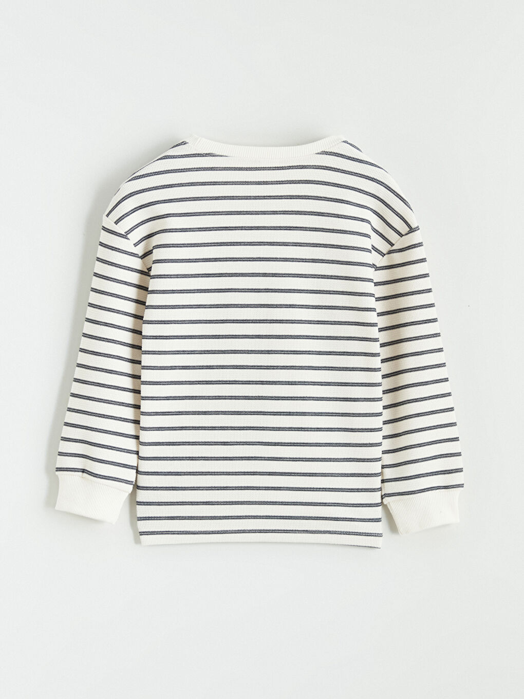 Crew Neck Striped Boys' Sweatshirt-2