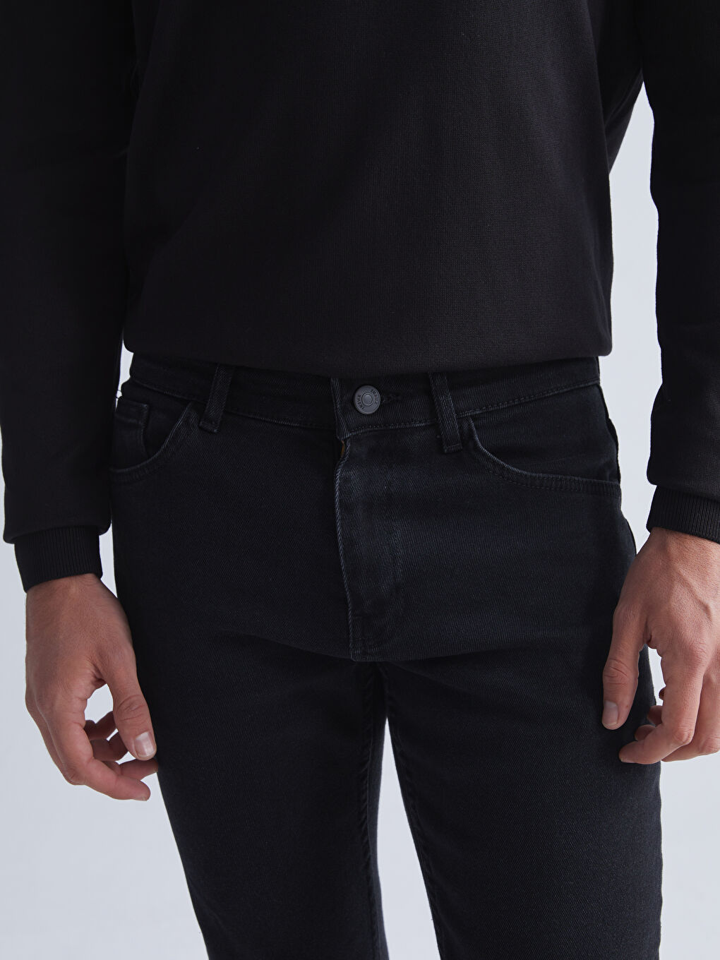 Siyah 750 Slim Fit Erkek Jean Pantolon-2