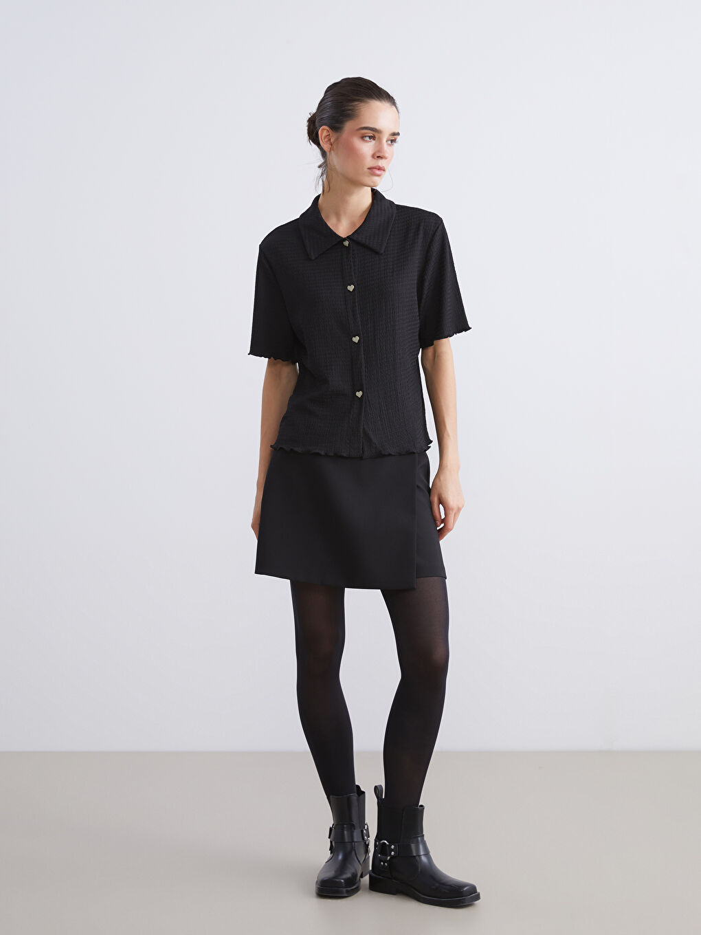 Textured Women's Shirt-1