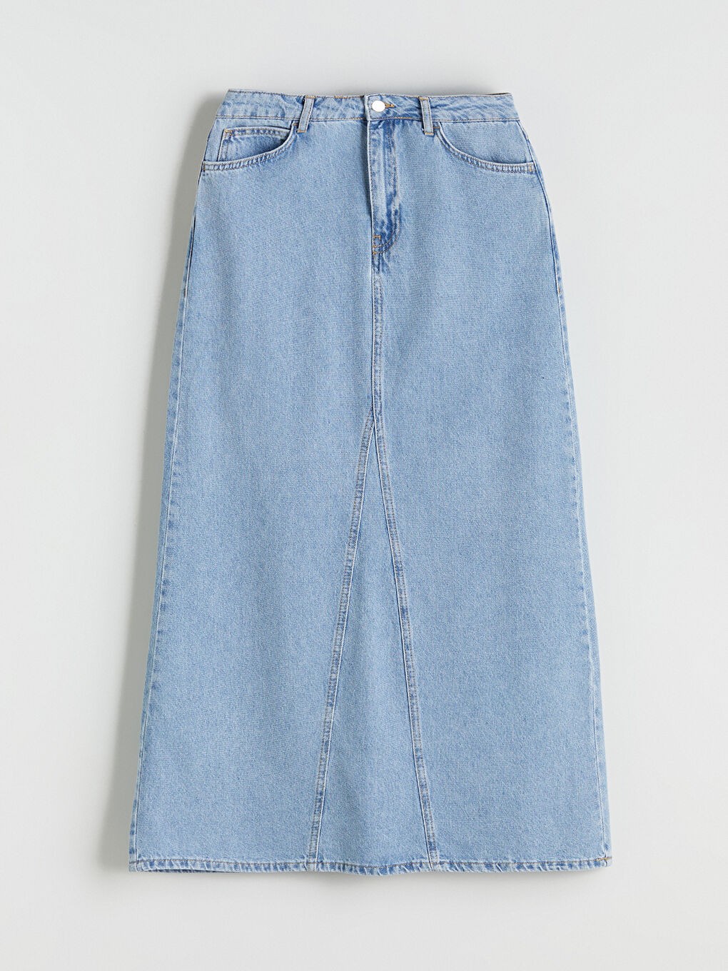 Regular Fit Denim Skirt-4