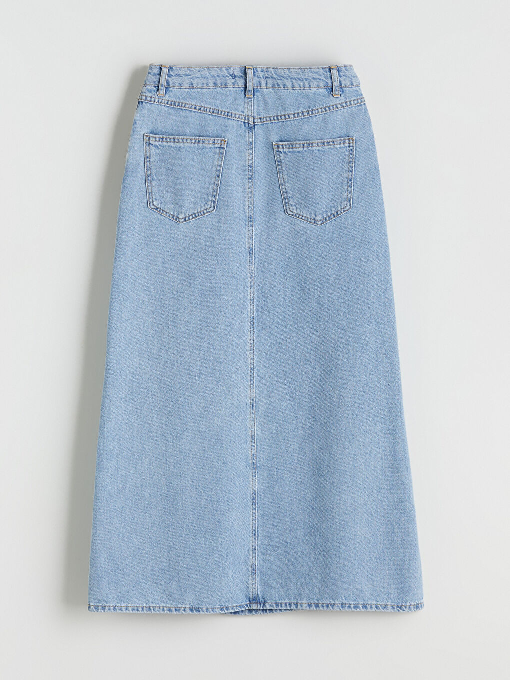 Regular Fit Denim Skirt-5