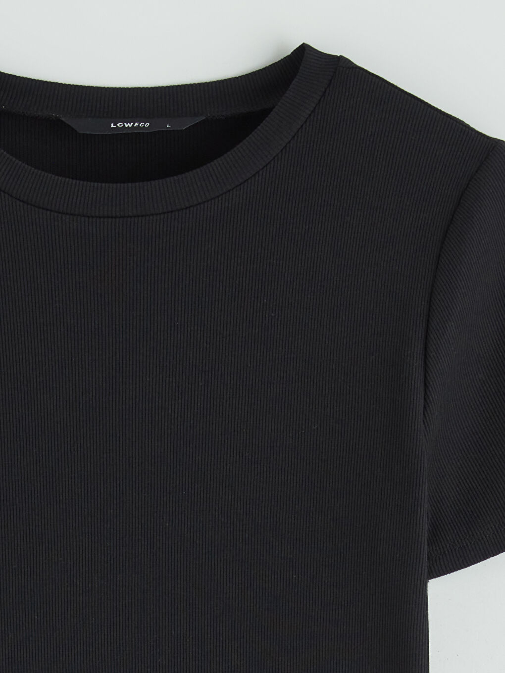 Crew Neck Women's T-Shirt Dress-5