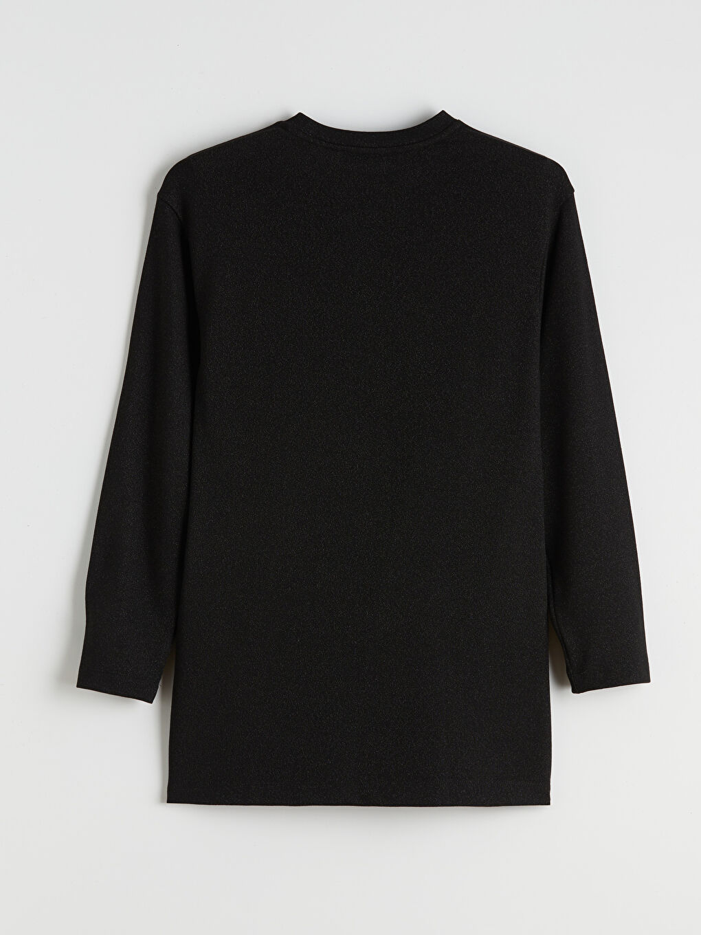 Siyah Bisiklet Yaka Büzgülü Kadın Tunik-6