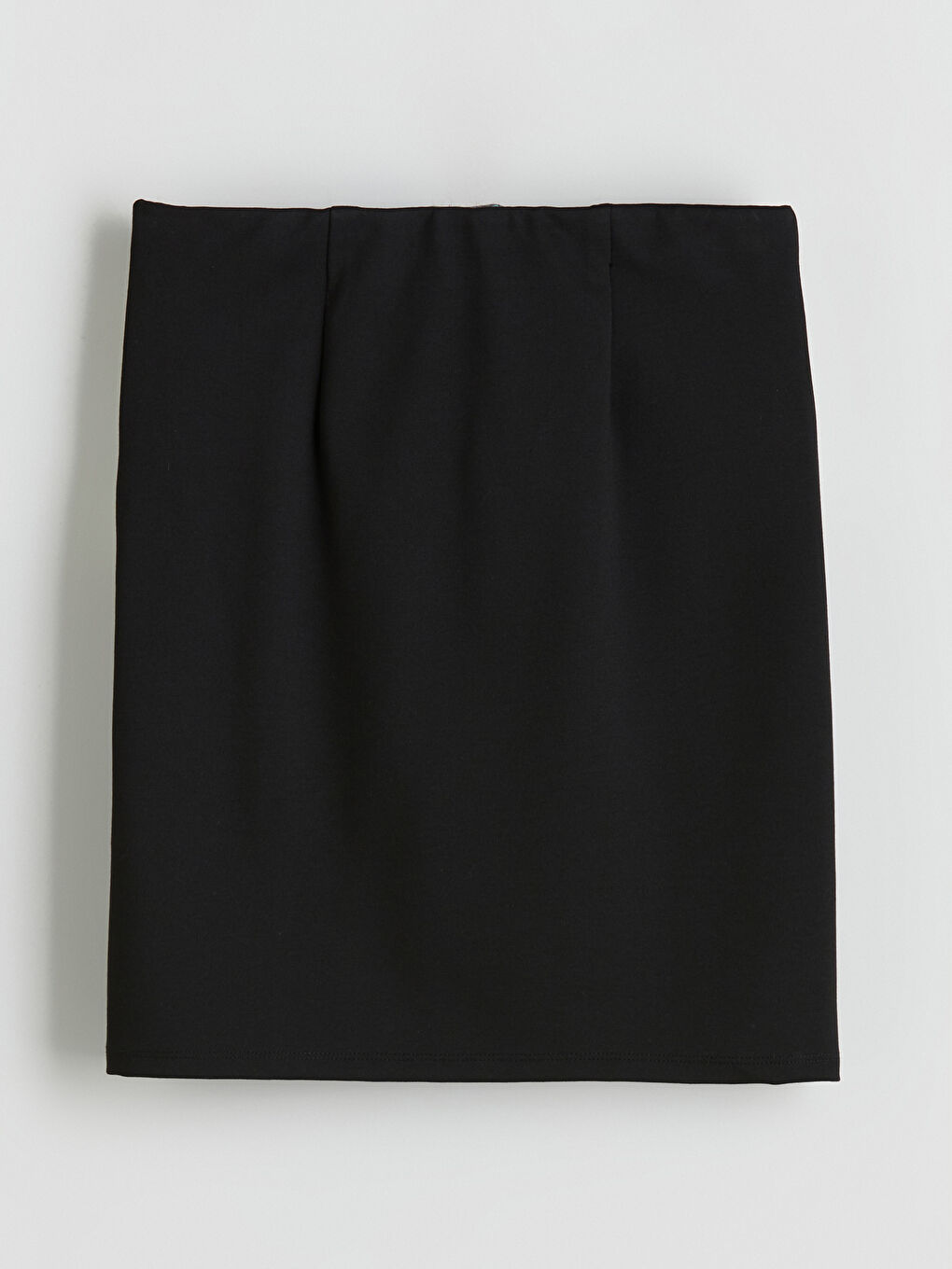 Siyah Beli Lastikli Mini Etek-5