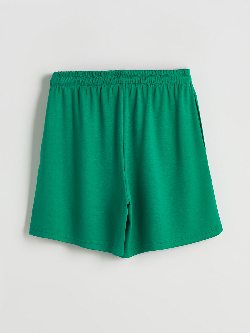 Yeşil Rahat Kalıp Erkek Spor Şort-5