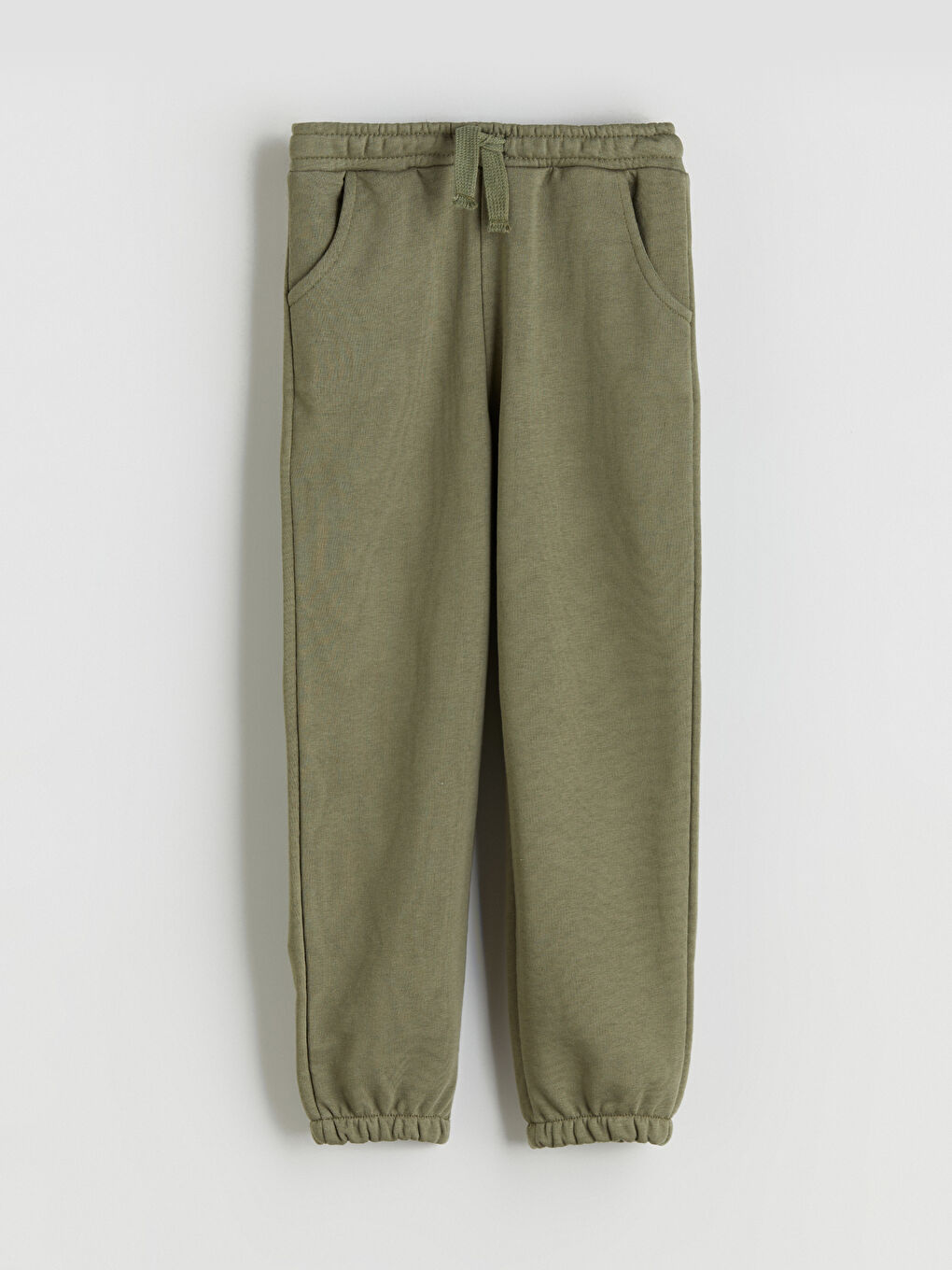 Haki Beli Lastikli Erkek Çocuk Jogger  Eşofman Altı