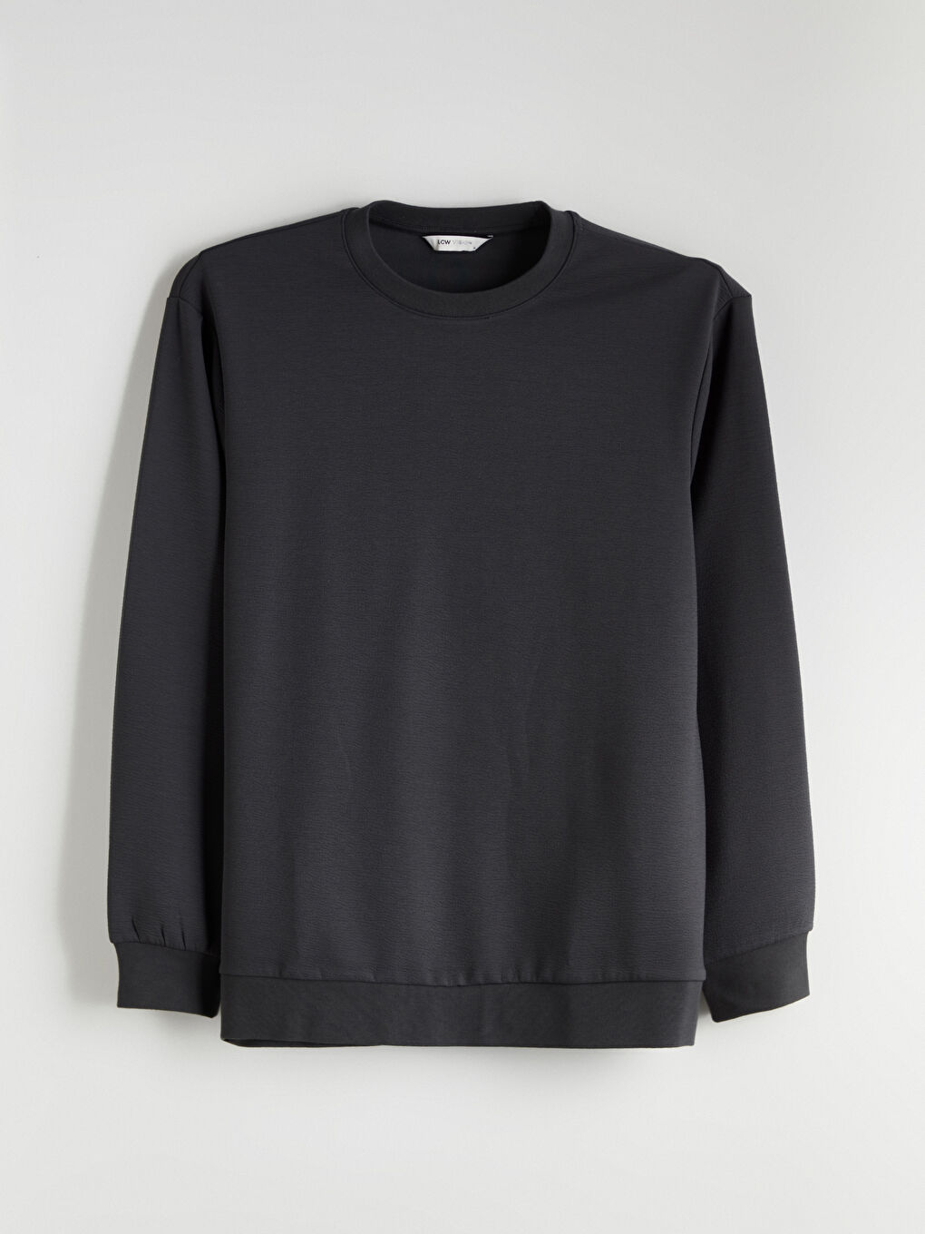 Yeşil Bisiklet Yaka Erkek Sweatshirt-4