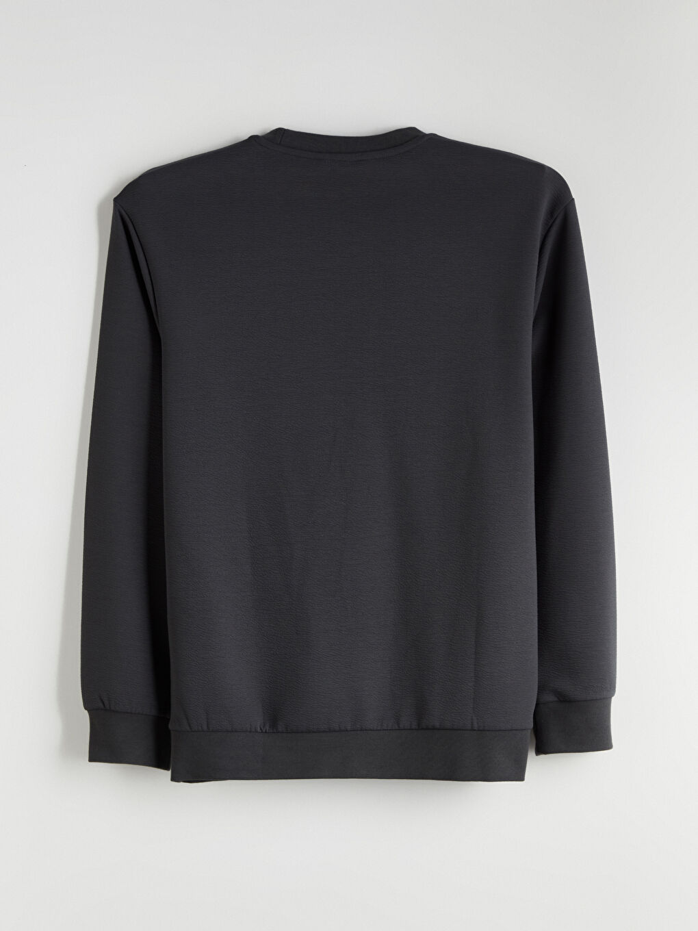 Yeşil Bisiklet Yaka Erkek Sweatshirt-5