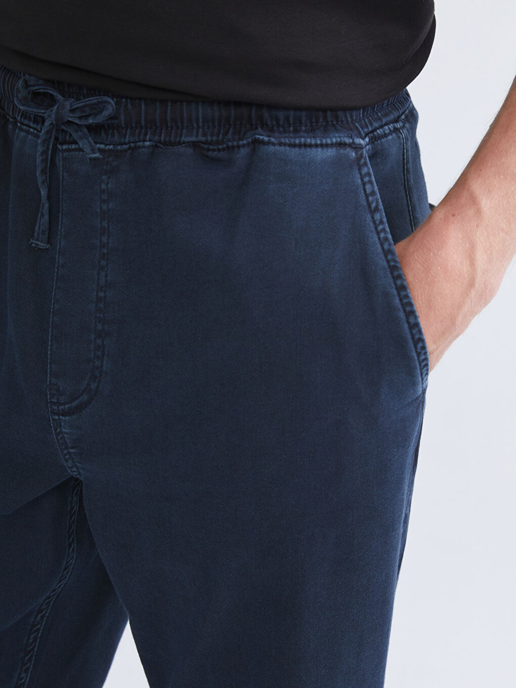 İndigo Rahat Kalıp Erkek Jean Pantolon-2