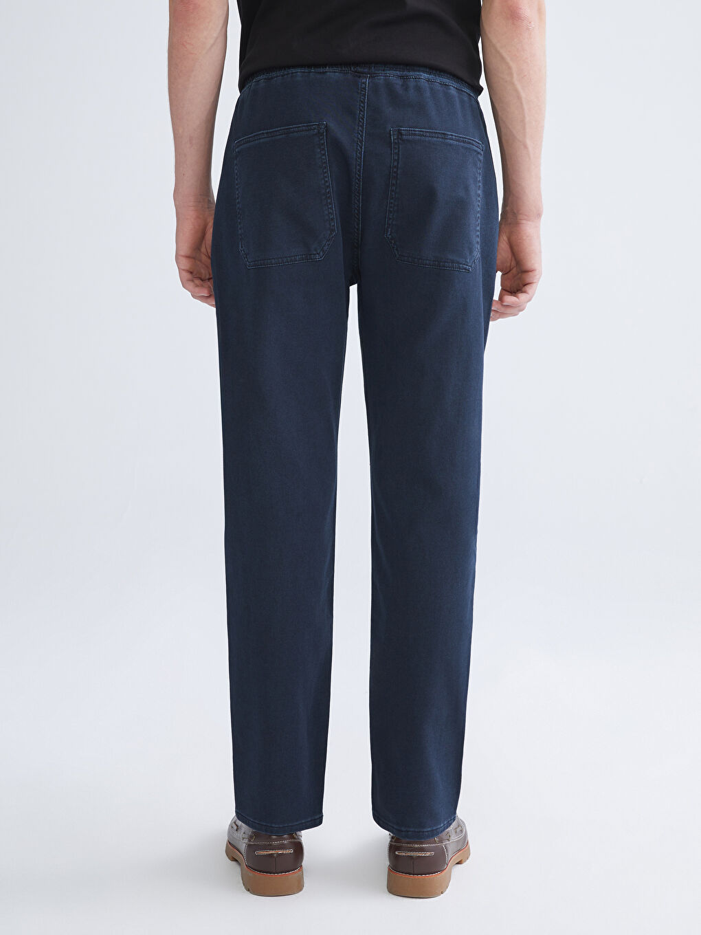 İndigo Rahat Kalıp Erkek Jean Pantolon-3