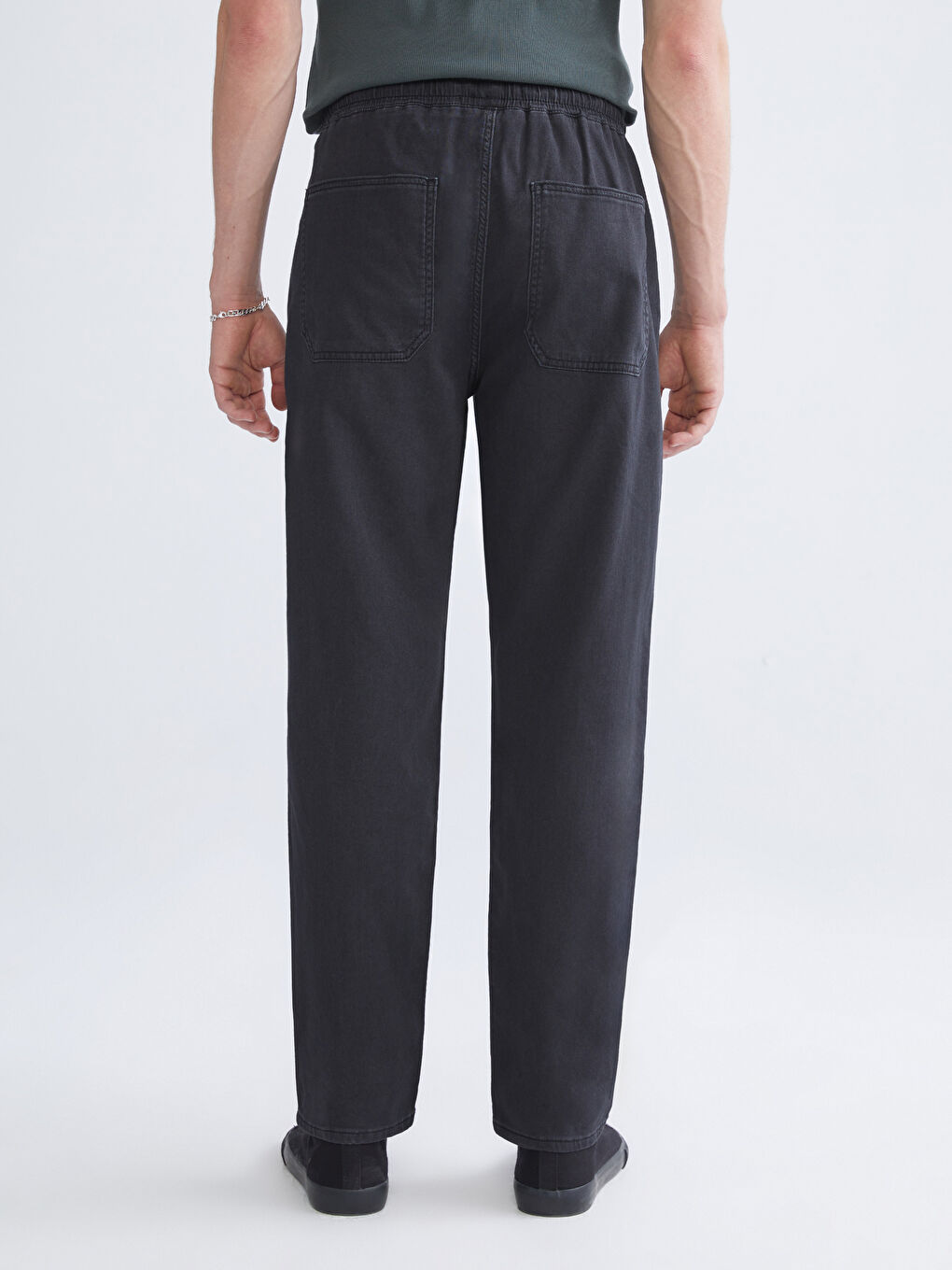 Antrasit Rahat Kalıp Erkek Jean Pantolon-3
