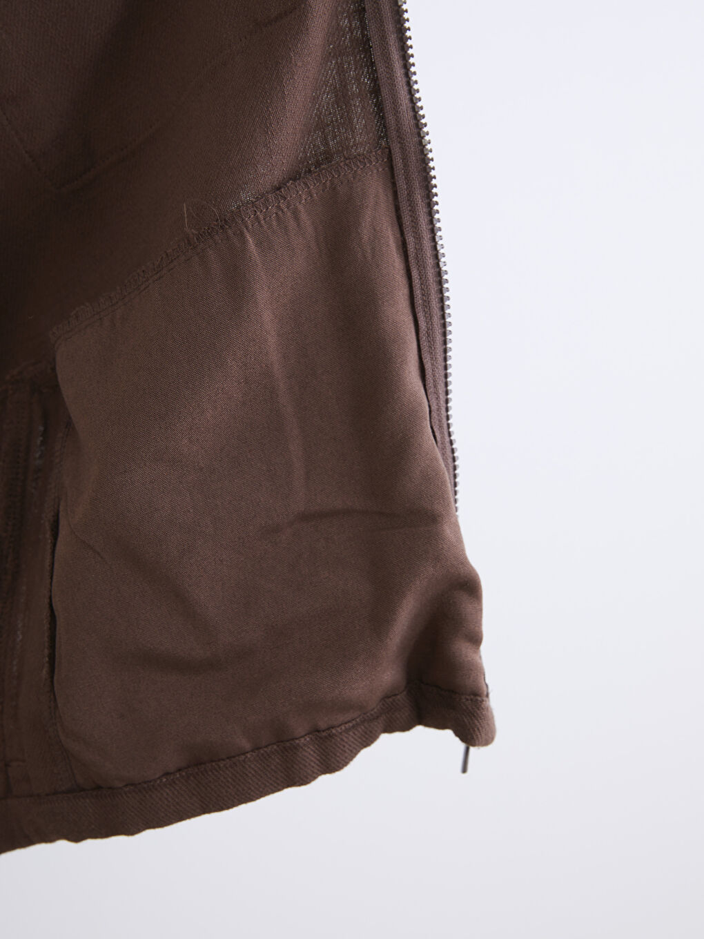 Kahverengi Rahat Kalıp Uzun Kollu Erkek Gömlek Ceket-3