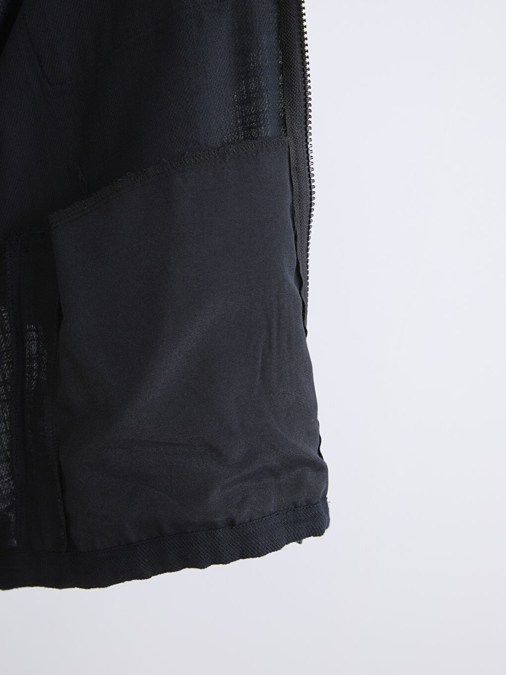 Siyah Rahat Kalıp Uzun Kollu Erkek Gömlek Ceket-3