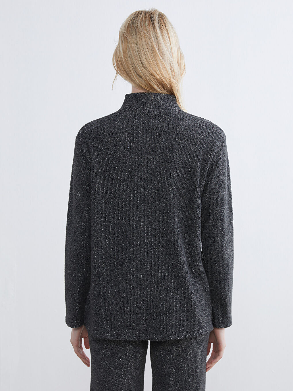 Frau ANTHRAZIT Bluse-3