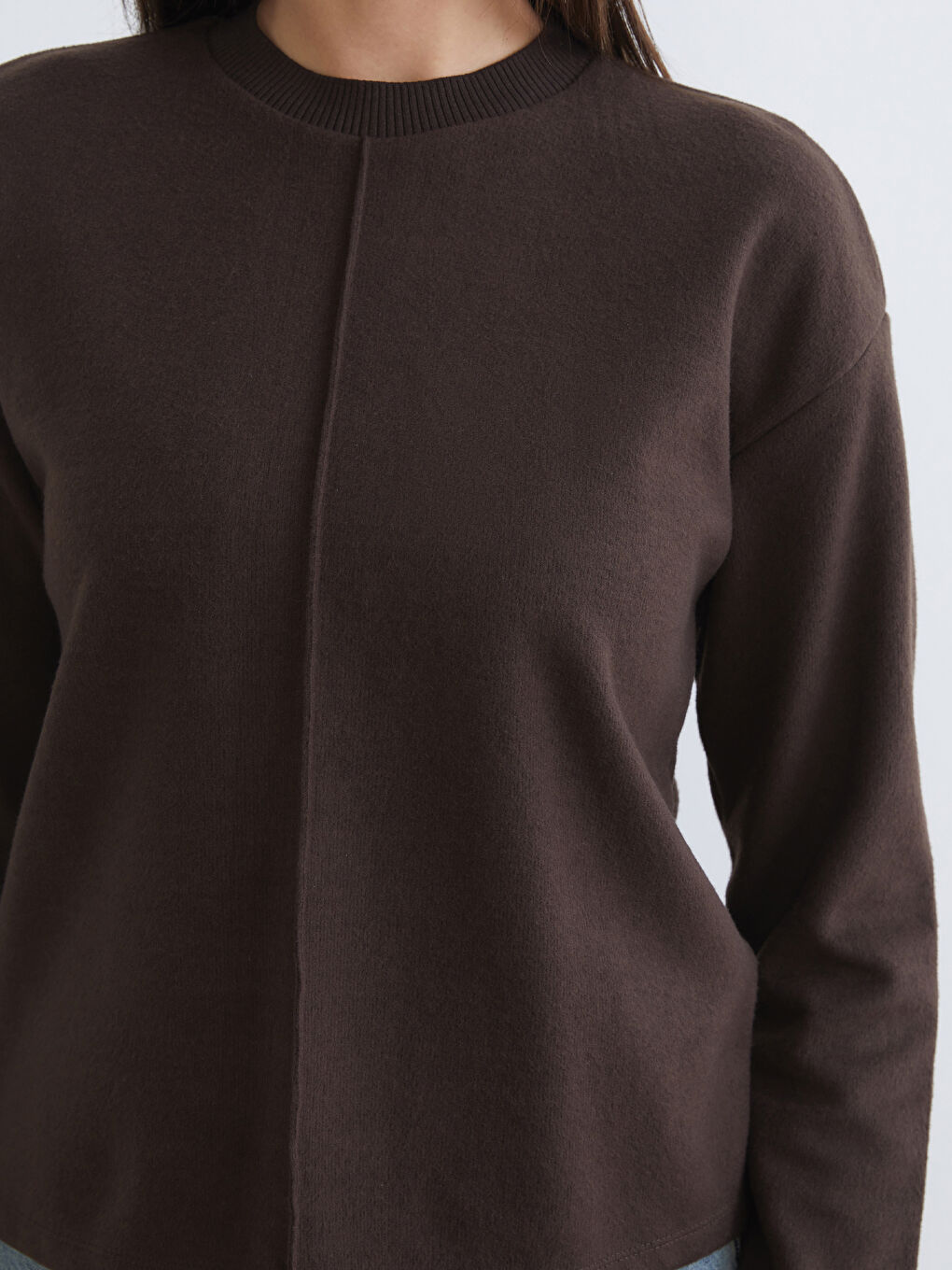 Crew Neck Women's Knitwear Sweater-2