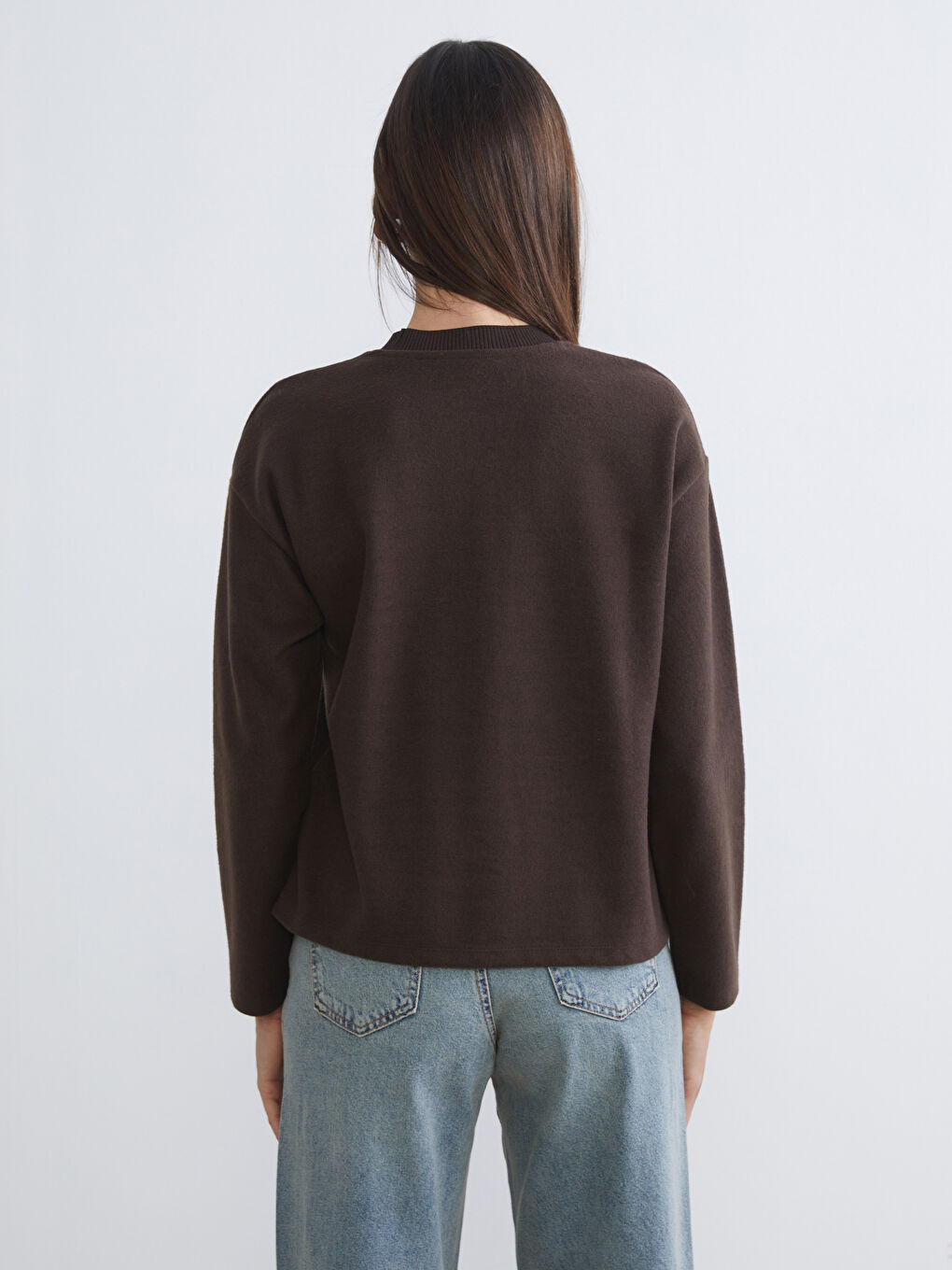 Crew Neck Women's Knitwear Sweater-3