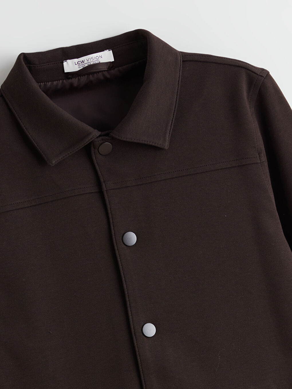 Kahverengi Gömlek Yaka Erkek Çocuk Ceket-2