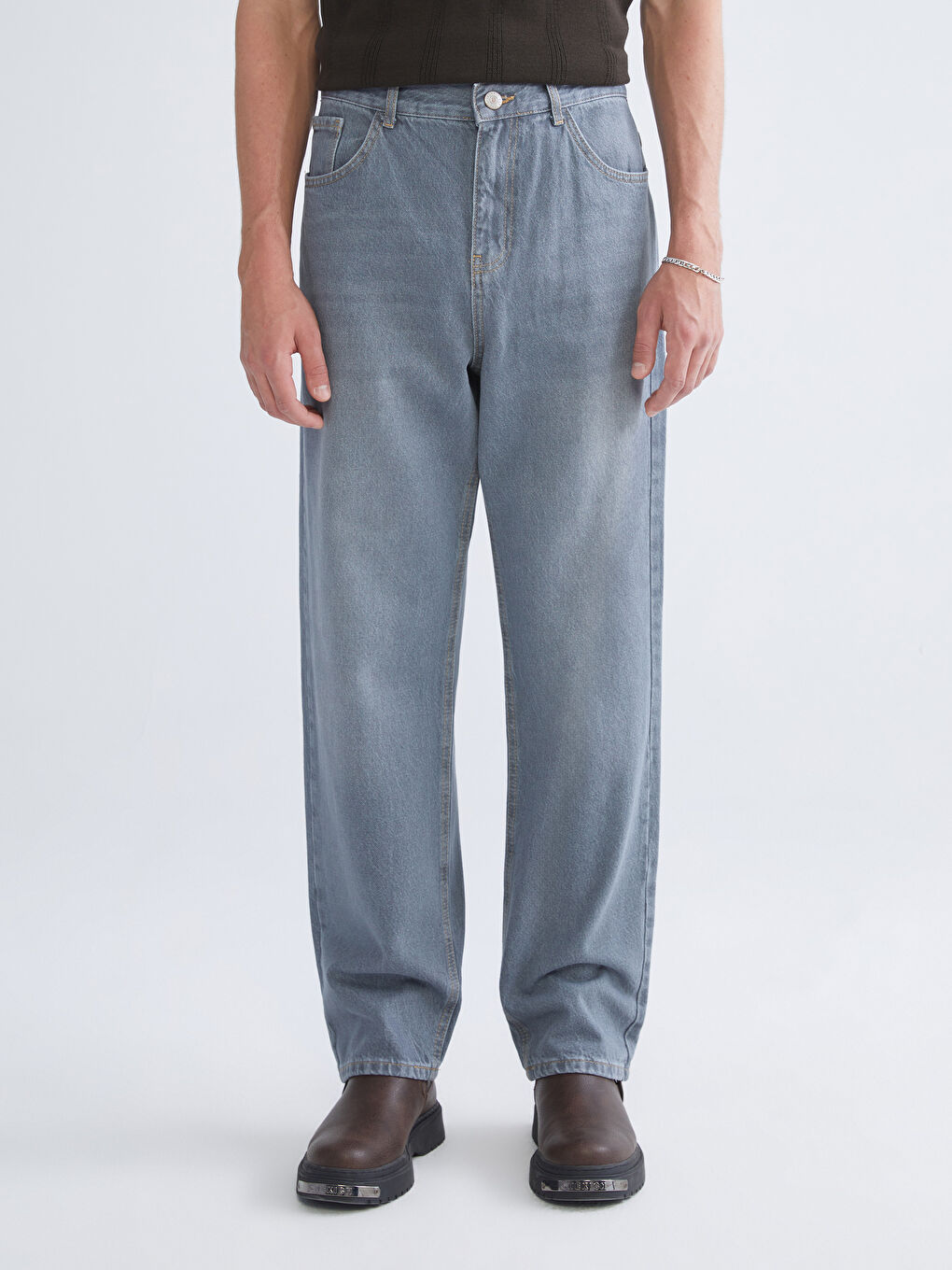 Джинсы мужские мешковатого кроя-1