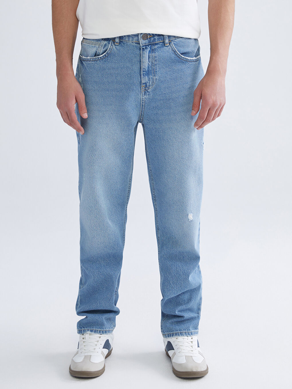 Джинсы мужские мешковатого кроя-1