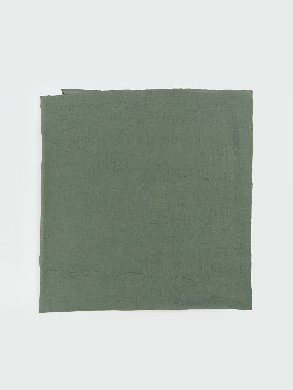 Yeşil Düz Vual Kadın Şal-1