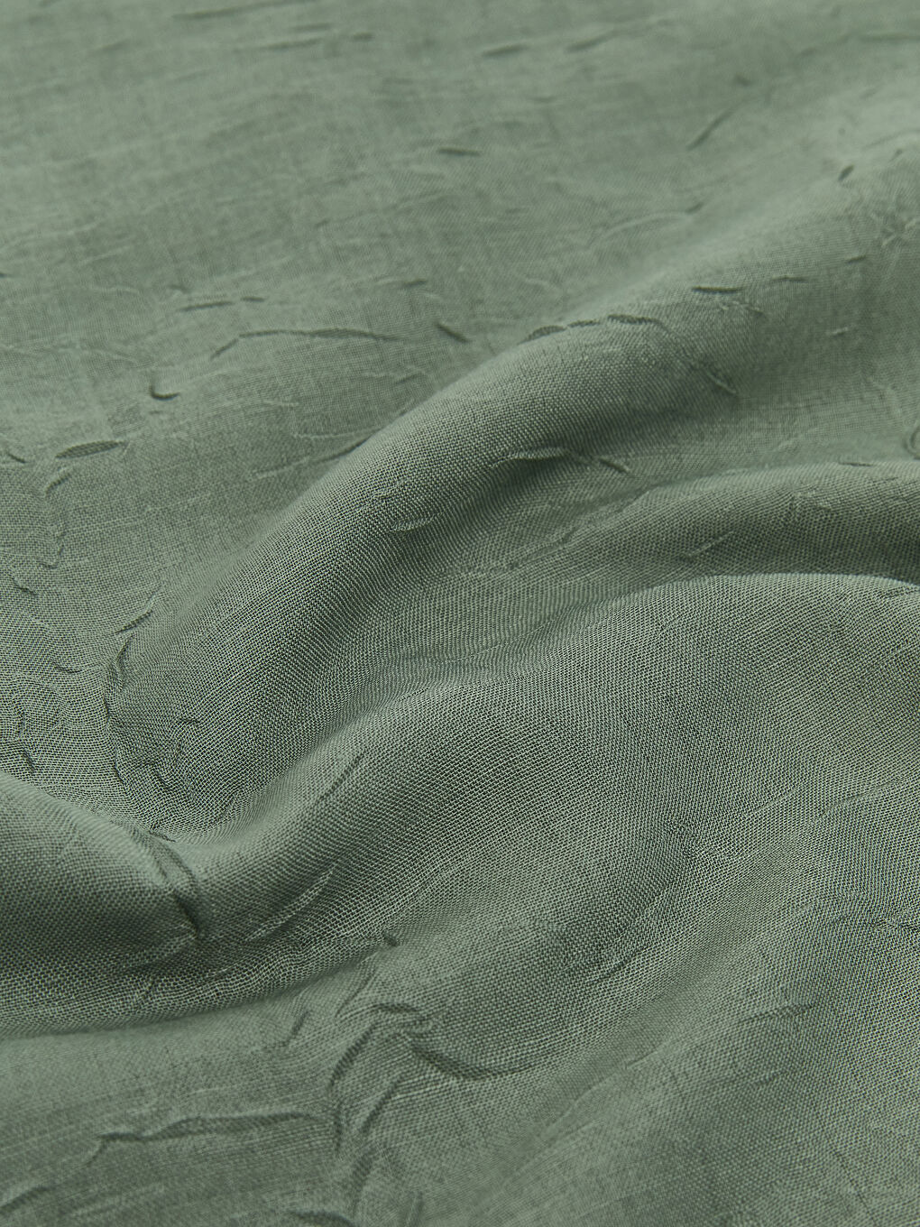 Yeşil Düz Vual Kadın Şal-2