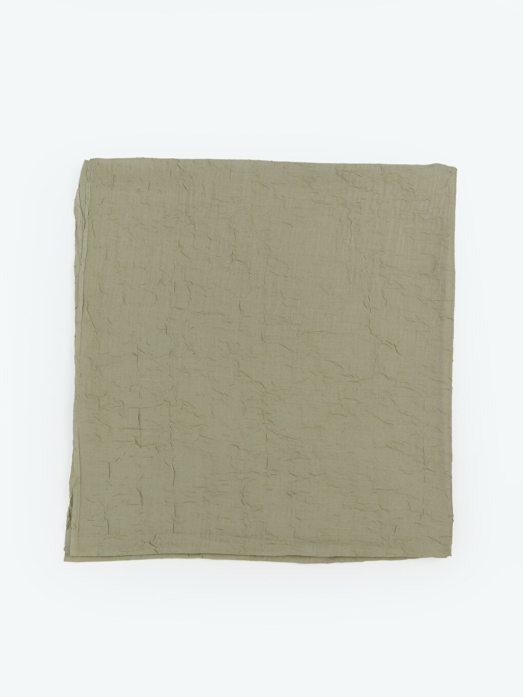 Yeşil Düz Vual Kadın Şal-1