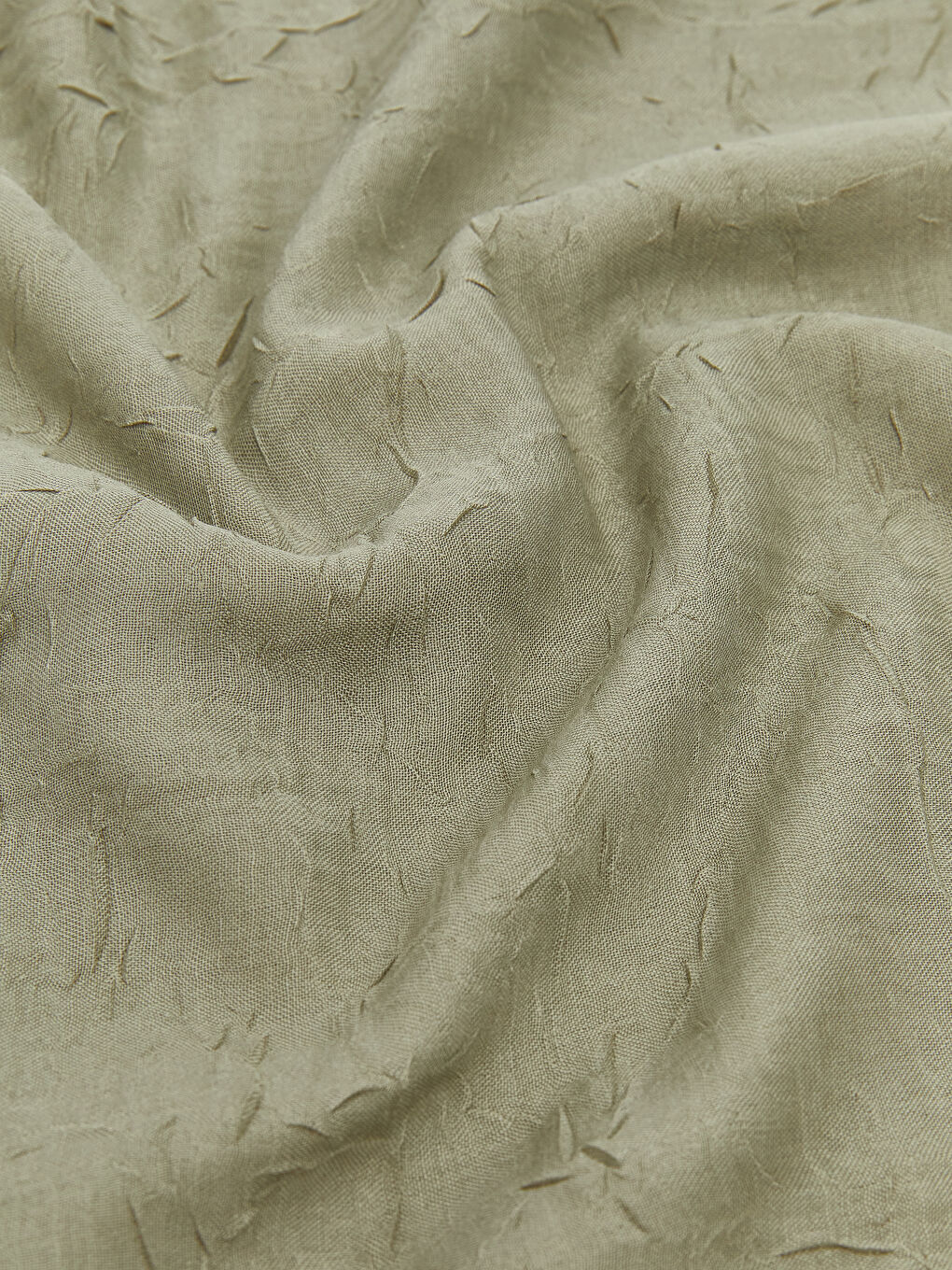 Yeşil Düz Vual Kadın Şal-2